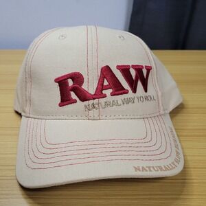 Raw Poker Hat Tan Cap New Snapback